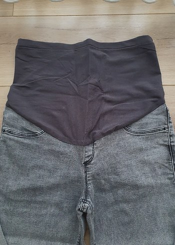 LCW Gri Hamile Kot Pantolon karın panelli 36 - Görsel 4