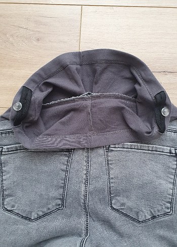 LCW Gri Hamile Kot Pantolon karın panelli 36 - Görsel 7