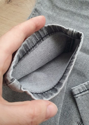 LCW Gri Hamile Kot Pantolon karın panelli 36 - Görsel 3