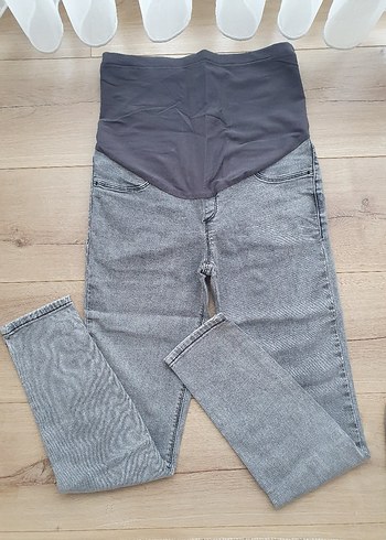 LCW Gri Hamile Kot Pantolon karın panelli 36 - Görsel 2