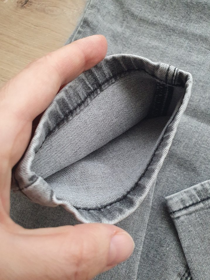 LCW Gri Hamile Kot Pantolon karın panelli 36 - Görsel 3