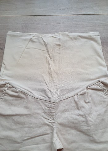 LCW bej esnek rahat hamile şortu - Görsel 2