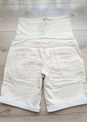 LCW bej esnek rahat hamile şortu - Görsel 3