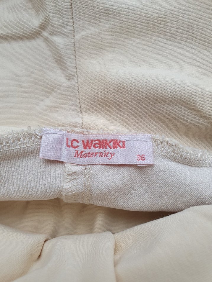 LCW bej esnek rahat hamile şortu - Görsel 4