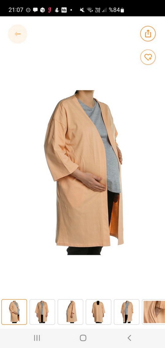 Ebebey Baby Mom pamuk penye hamile sabahlık hırka - Görsel 5