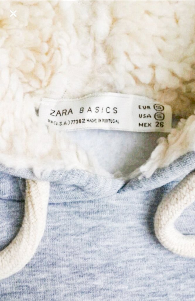 Ayıcıklı teddy bear nakışlı gri kürklü sweatshirt kapşonlu - Görsel 4