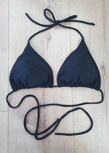 Siyah Strappy Kadın Bikini Üstü