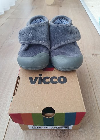 Vicco Vicco Gri Erkek İlk Adım Ayakkabısı panduf ortopedik anatomik