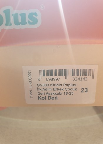 23 Beden mavi Renk Kifidis Paplus Ortopedik Erkek Çocuk Deri İlk Adım Ayakkabısı