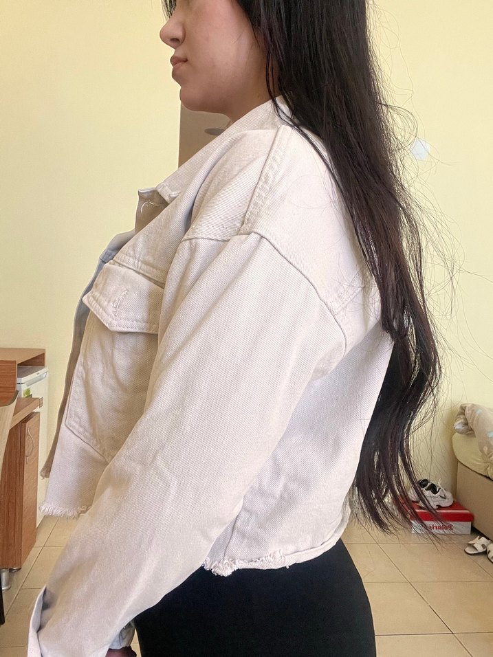 Kadın denim ceket - Görsel 2