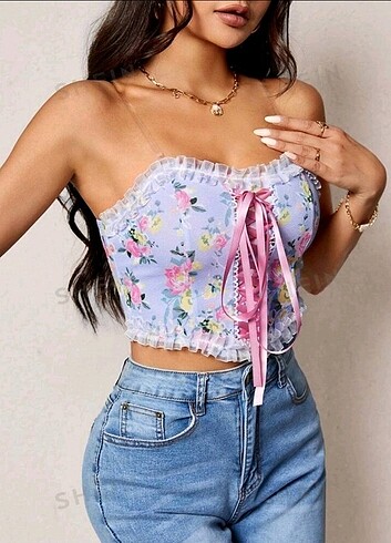 m Beden Coquette Pinterest Korseli Fiyonklu Crop
