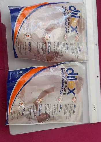 Bej Baskılı Plastik Saç Yıkama Bonesi