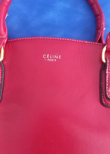 Celine Kırmızı Parlak Deri Kadın Çanta