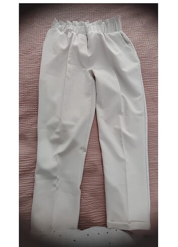 Trendyol & Milla Beyaz kumaş pantolon