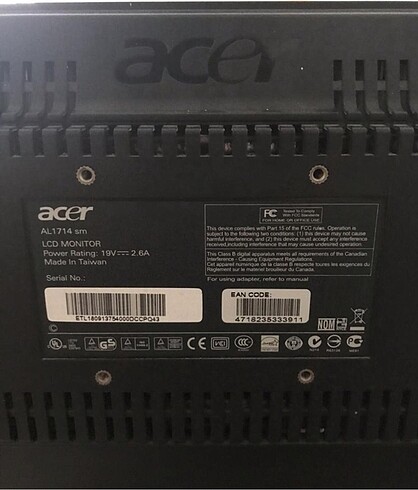 Acer Monitör