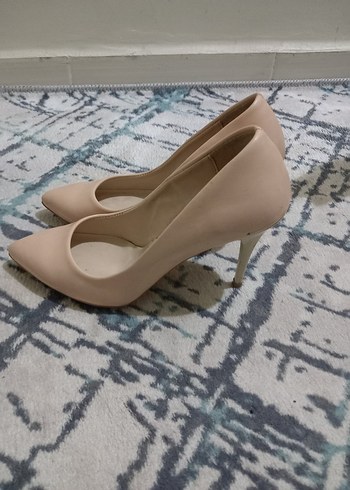 Bej Stiletto Topuklu Kadın Ayakkabı - Görsel 2