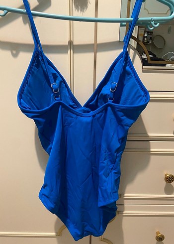 Mavi İnce Askılı Kadın Mayo - Görsel 2