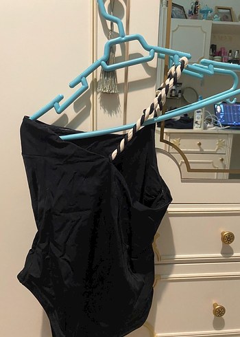 Siyah İnce Askılı Kadın Mayo - Görsel 2