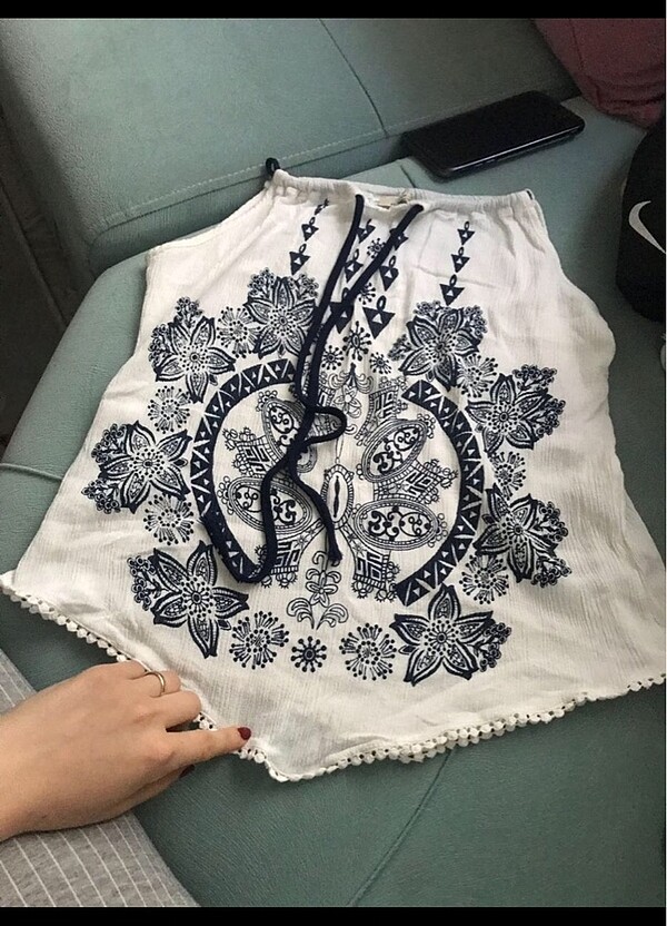 Etnik desenli tşört - Görsel 3