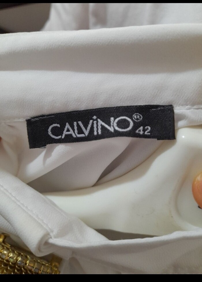 Beyaz Şifon Bluz - Görsel 5