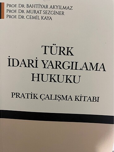 Türk idari yargılama hukuku pratik çalışmaları