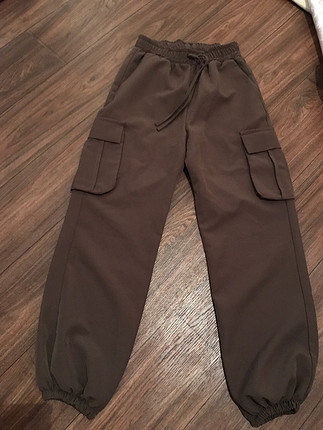 Haki kumaş jogger pantolon 