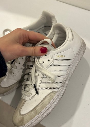 Kadın Beyaz Adidas Dolgu Topuklu Spor Ayakkabı - Görsel 4