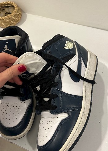 KadınÇocuk Mavi Deri Spor Ayakkabı - Görsel 3