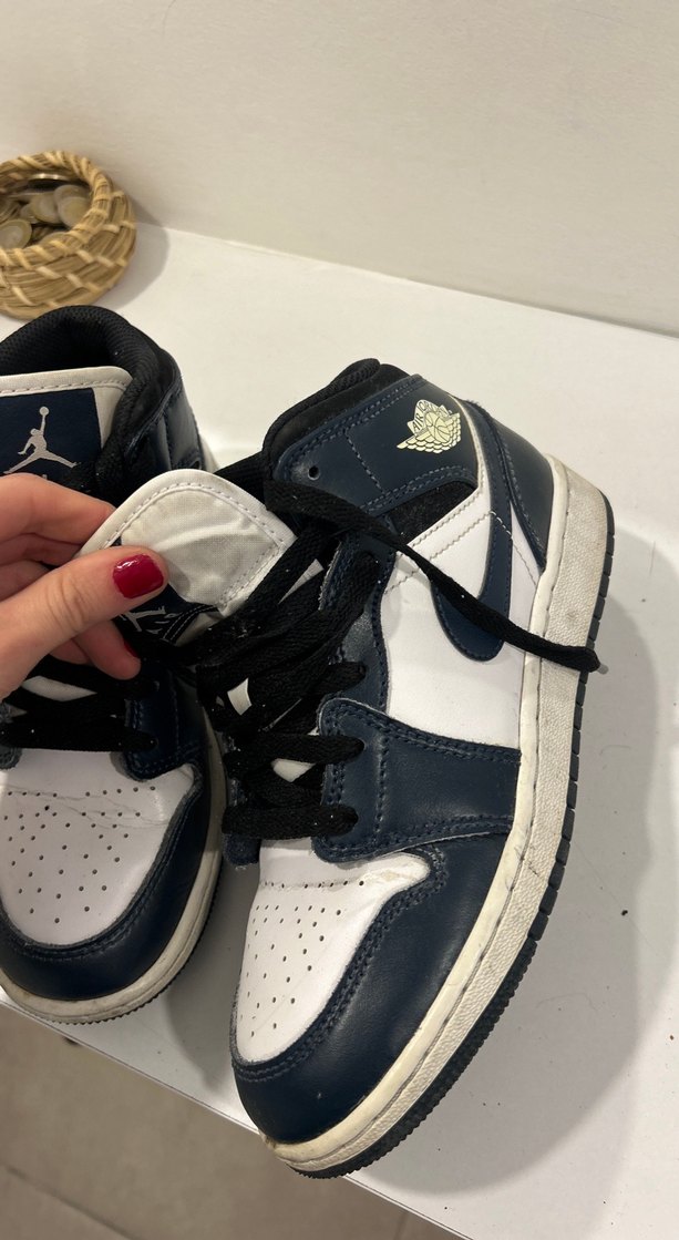 KadınÇocuk Mavi Deri Spor Ayakkabı - Görsel 3