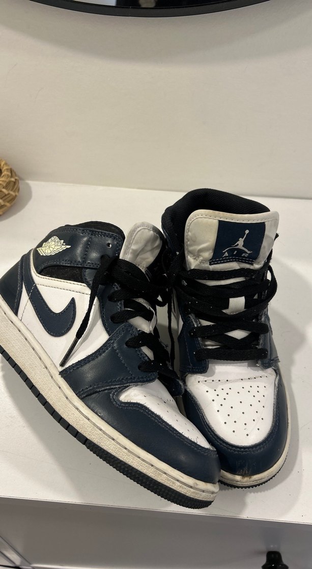 KadınÇocuk Mavi Deri Spor Ayakkabı - Görsel 2