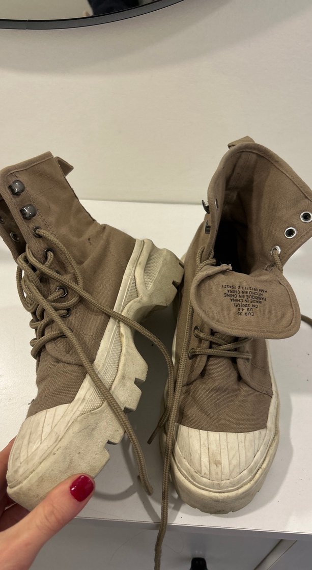 Bej Kadın Dolgu Topuklu Sneakers - Görsel 2