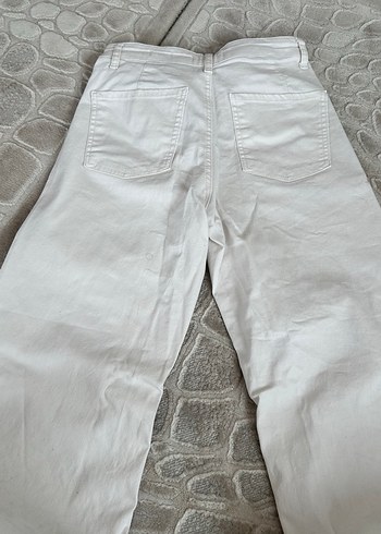 LC Waikiki Bej Kadın Midi Boy Pamuklu Kot Pantolon