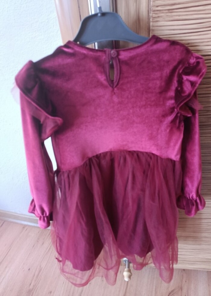 2 kere giyildi tertemiz lcw kadife elbise - Görsel 3