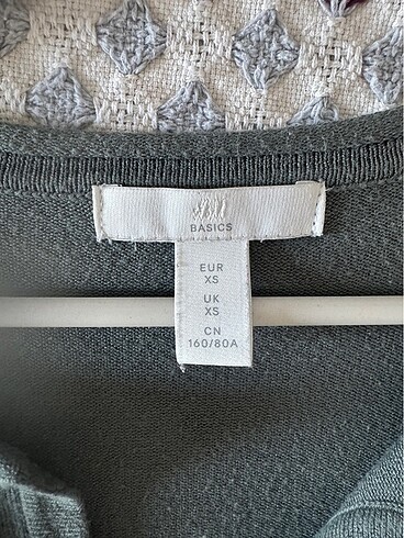 xs Beden yeşil Renk H&M İnce Hırka