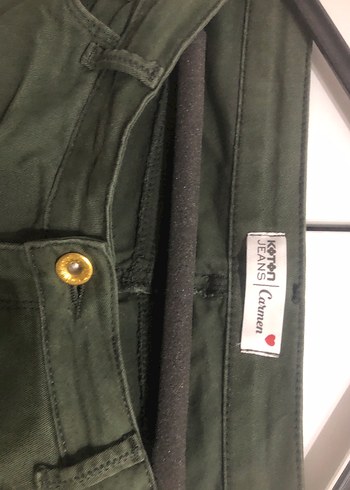 Haki Kadın Kumaş Pantolon - Görsel 2