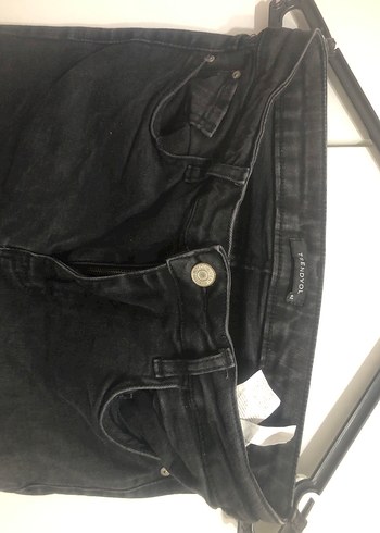 Siyah Dar Kesim Midi Boy Kadın Kot Pantolon - Görsel 2