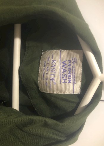 Koyu Yeşil Fermuarlı Yüksek Yakalı Kadın Ceket - Görsel 2