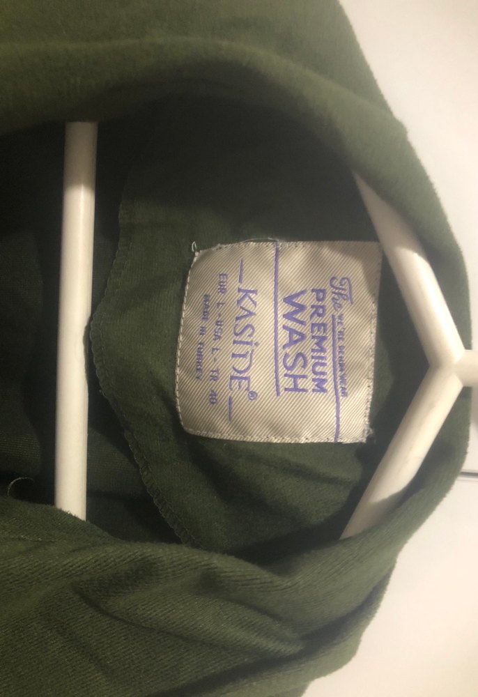 Koyu Yeşil Fermuarlı Yüksek Yakalı Kadın Ceket - Görsel 2