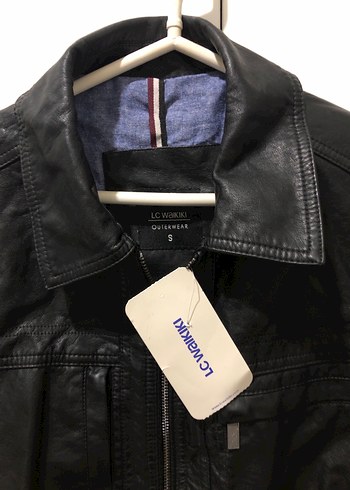 Erkek Siyah Deri Ceket - Görsel 3