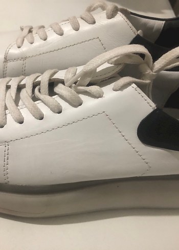 Beyaz  Kadın Spor Ayakkabı deri orijinal - Görsel 2