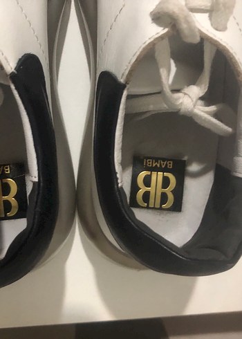 Beyaz  Kadın Spor Ayakkabı deri orijinal - Görsel 3