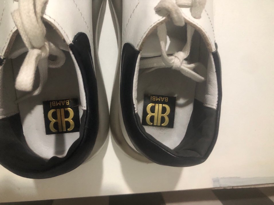 Beyaz  Kadın Spor Ayakkabı deri orijinal - Görsel 3