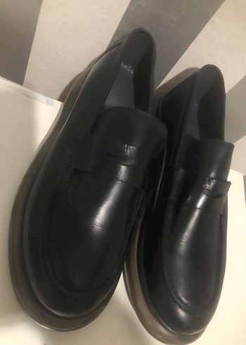 Siyah Loafer Ayakkabı orijinal deri - Görsel 2