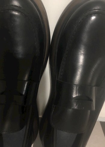 Siyah Loafer Ayakkabı orijinal deri - Görsel 3