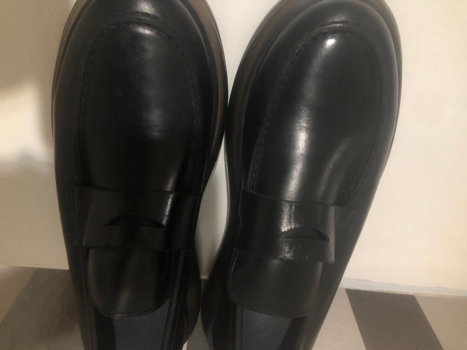 Siyah Loafer Ayakkabı orijinal deri - Görsel 3