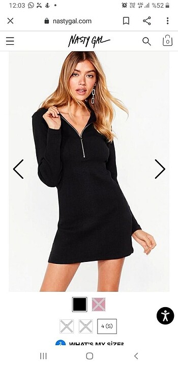 Orj Nasty Gal fitilli fit Elbise