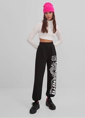 Orjinal Bershka Dragon Eşofman Altı