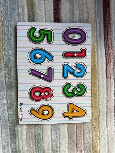 Melissa doug ahşap sayılar