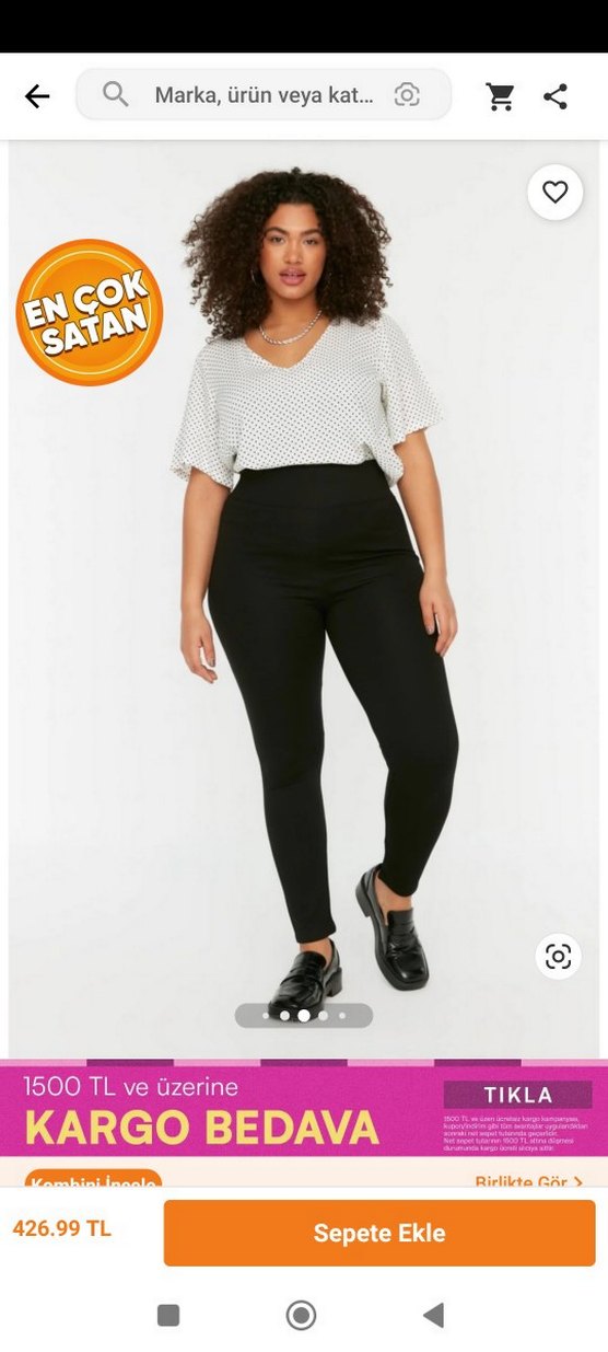 Siyah Kadın Spor Tayt - Görsel 2