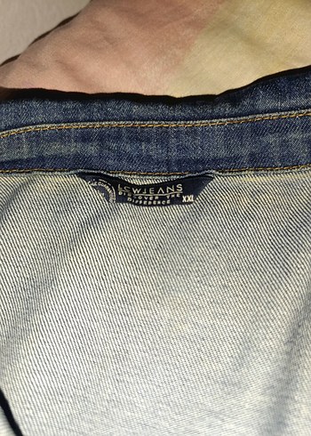 Düğmeli Mavi Kadın Denim Ceket - Görsel 4